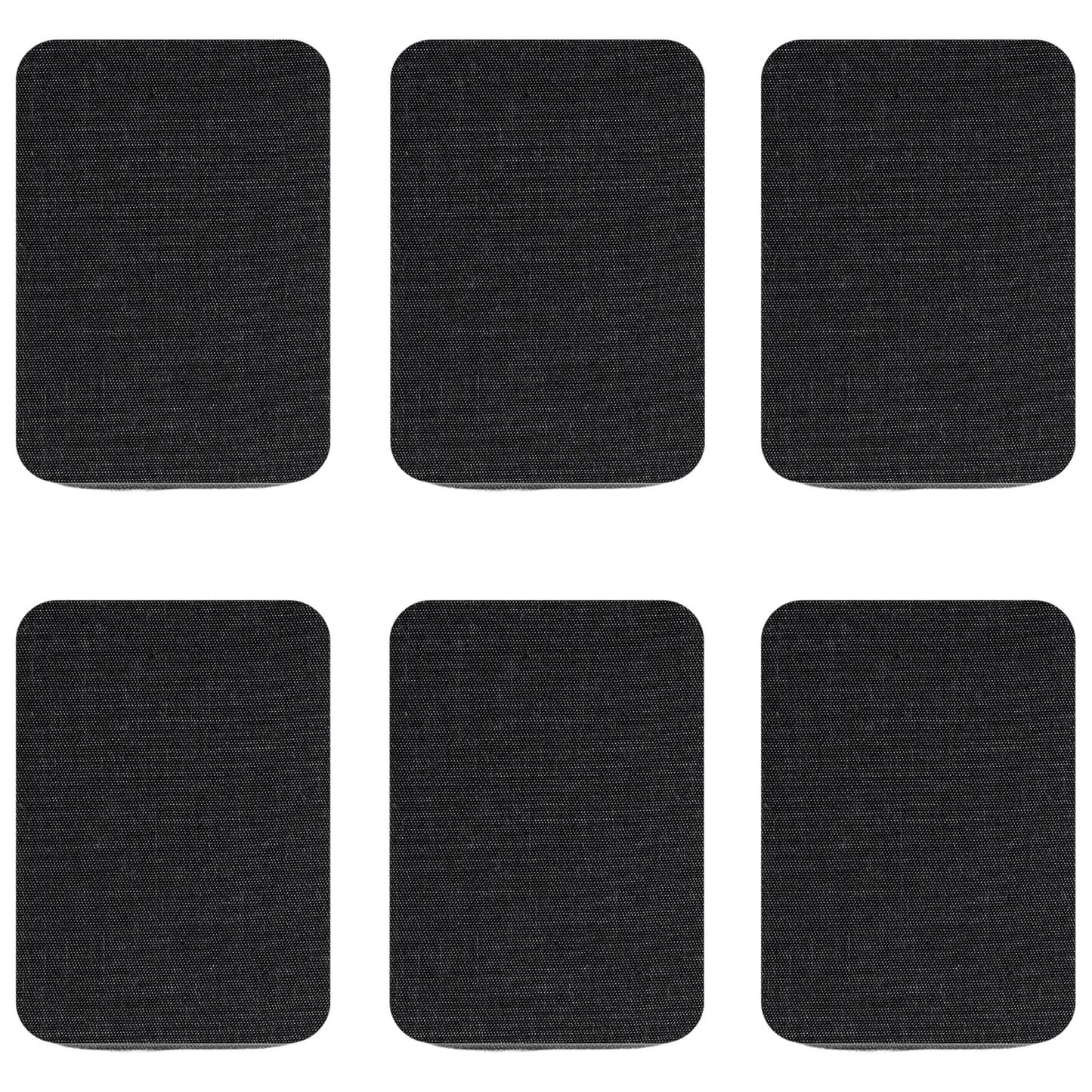 Cotton Iron-On Fabric Repair Patches for Clothing Inside and Outside Strong Adhesive, Pack of 6