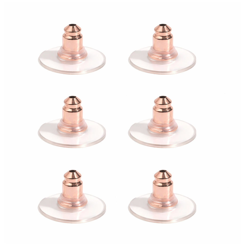 Locking Earring Backs for Studs Heavy Earrings Hypoallergenic Replacement for Women and Men, Pack of 6