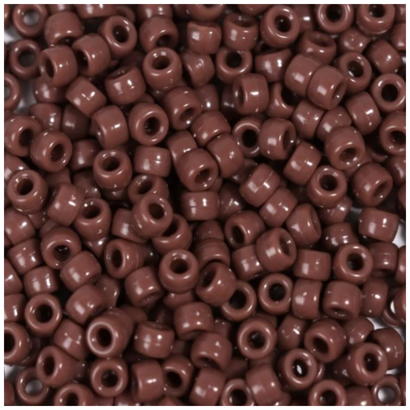 9mm Plastic Pony Beads for Bracelets Necklaces Hair Jewelry Crafts, Pack of 1000