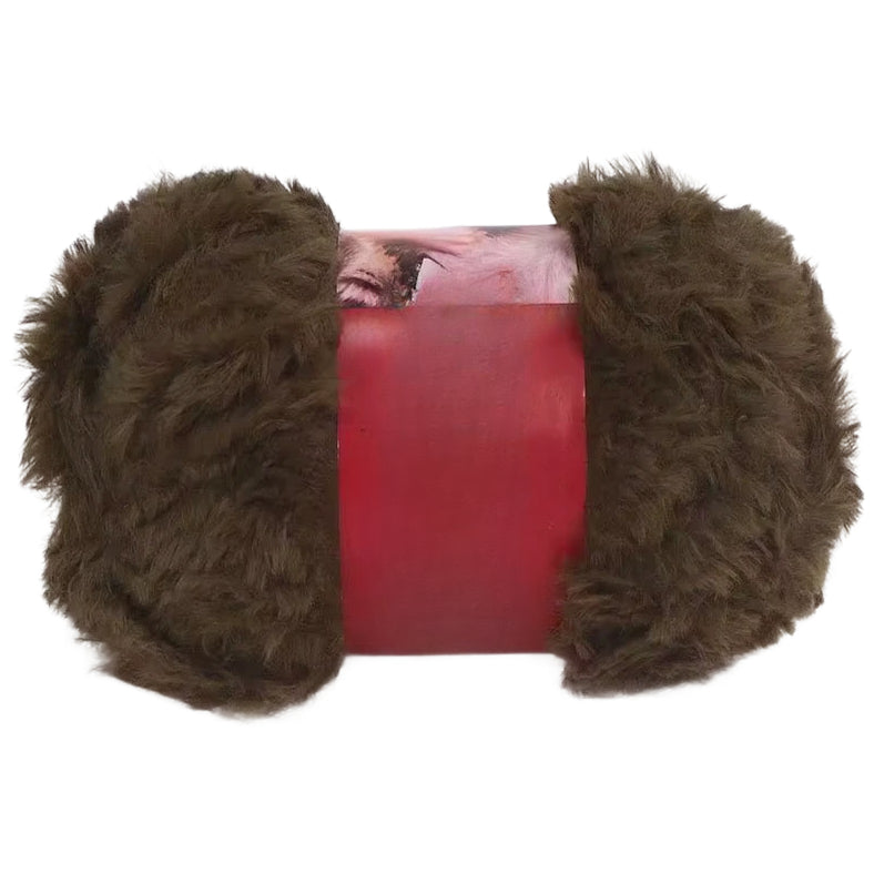 Luxurious Chunky Faux Fur Velvet Mink Yarn 100 Grams/3.53oz, 71.08 Yards for Knitting Fuzzy Clothes, Pillows and Decor