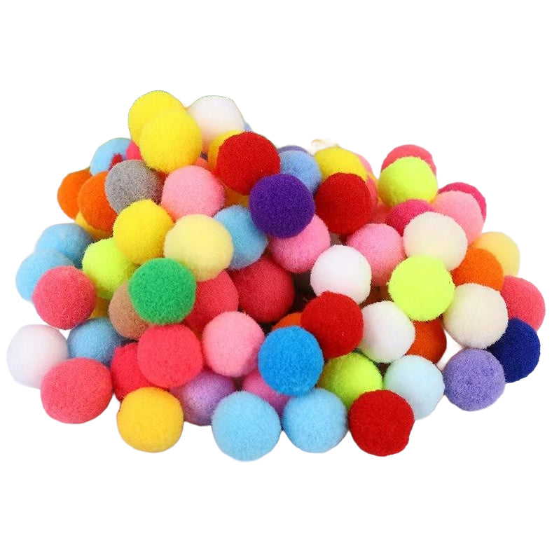 Colorful Craft Pom Poms for DIY Art Projects Decorations Classroom Activities and Handmade Crafts, Pack of 200