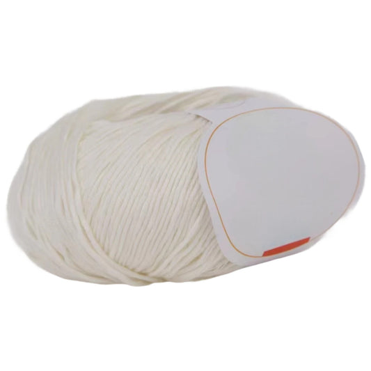 Pure Cotton Yarn 10 Strand Medium 3.5mm for Baby Crochet and Children Craft Projects, 50 Grams/1.76oz 153.11 Yards