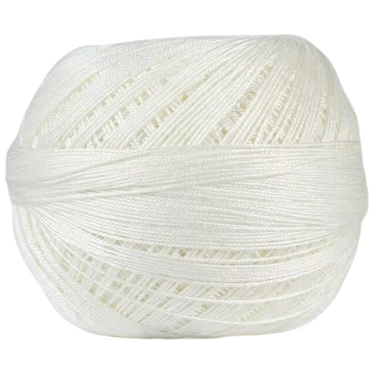 Mercerized Cotton Lace Yarn – Smooth, Shiny Cotton Yarn for Crochet and Hand Knitting, 50 Grams/1.76oz 317 Yards