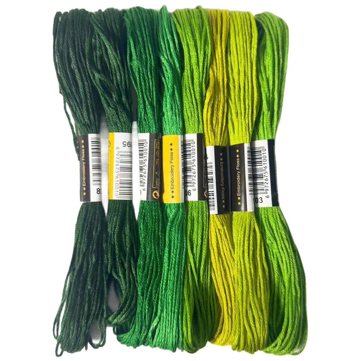 8 Skeins Gradient Embroidery Floss Thread, 6-Strand Cross Stitch and Bracelet Making Yarn Set