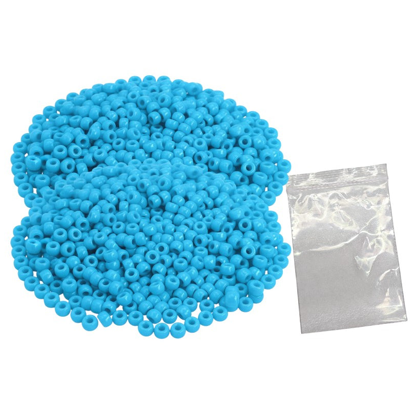 Plastic Pony Beads for Bracelets, Hair Braids, Jewelry Making and DIY Craft Projects