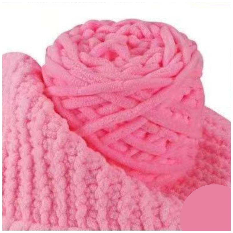 5mm Super Bulky Icicle Chenille Blanket Yarn 100g/3.53oz, 72 Yards for Knitting & Crocheting Crafts