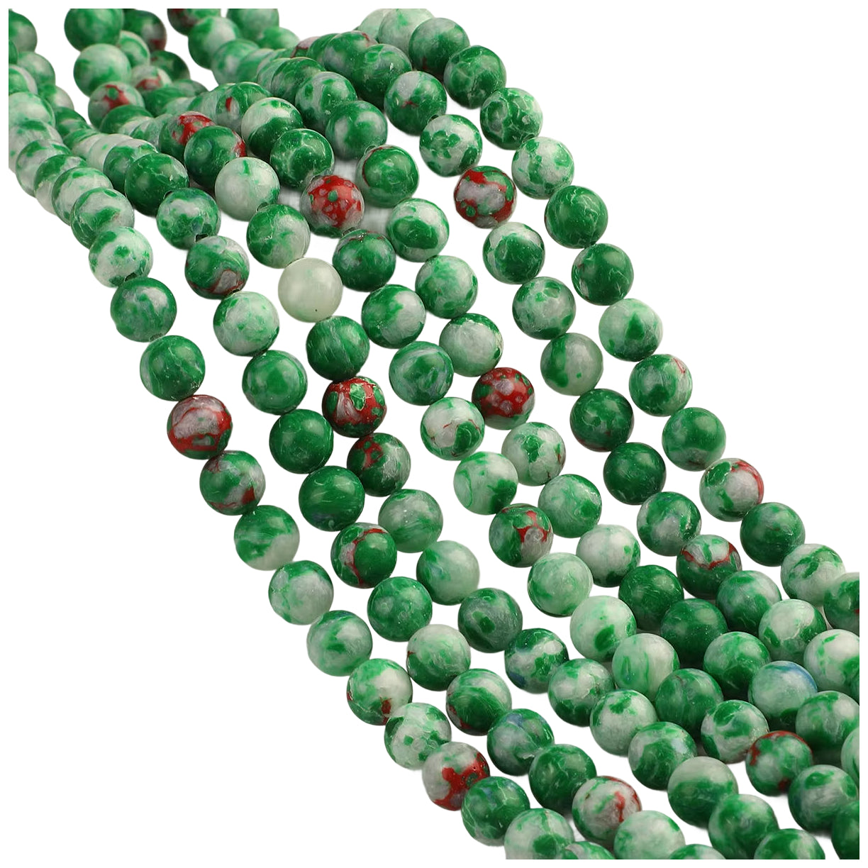 Natural Agate Round Gemstone Beads Polished Stone Loose Beads for Jewelry Making 15 Inch Strand