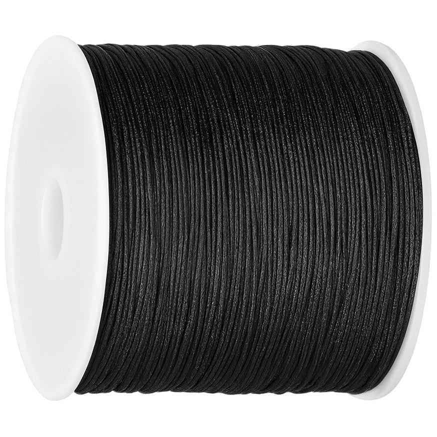 1mm Cotton Waxed Cord 175 Yards String for Jewelry Making, Beading, and Bracelets