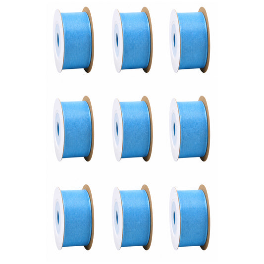 Ribbon Set for Gift Wrapping Weddings Crafts Bows and DIY Decorations, Pack of 9
