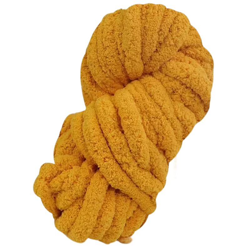 Super Chunky Chenille Yarn Soft Thick Fluffy Polyester for Arm Knitting Blankets and Home Decor, 20mm Thick 250 Grams/8.82oz 27.34 yards