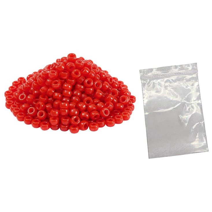 Plastic Pony Beads for Bracelets, Hair Braids, Jewelry Making and DIY Craft Projects