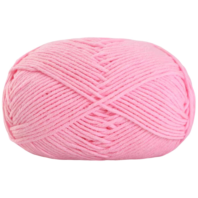 Soft Cotton Acrylic Blend Yarn for Crochet Knitting Amigurumi Projects, 50 Grams/1.76oz 140 yards