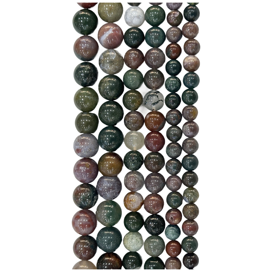 Natural Hematite Gemstone Round Beads 15 Inch Strand for Jewelry Making and Craft Design
