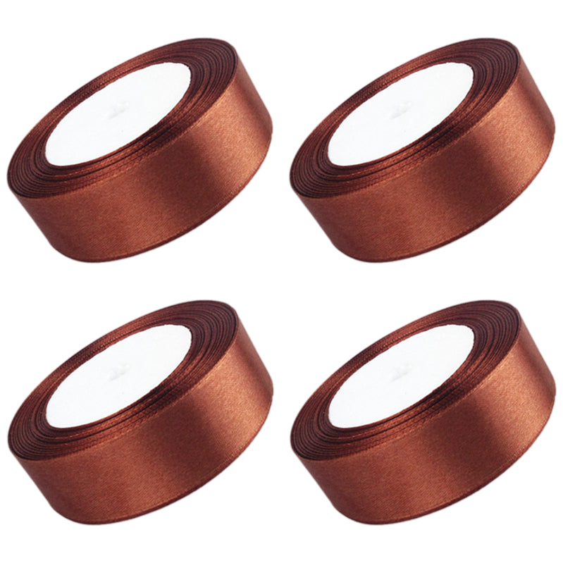 Satin Ribbon 4 Rolls 40 Yards for Gift Wrapping Crafts Weddings and Decorations