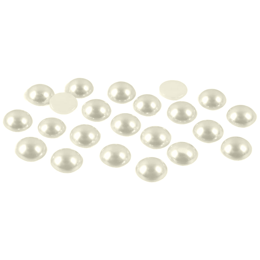 Half Round ABS Faux Flatback Pearls for Crafts Jewelry Scrapbooking and Nail Art Decoration