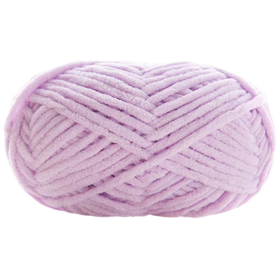 Super Bulky Chenille Velvet Yarn – Size 6 Fluffy Plush Yarn for Crocheting, Amigurumi, and Baby Blankets, 100g/3.53oz 120 yards