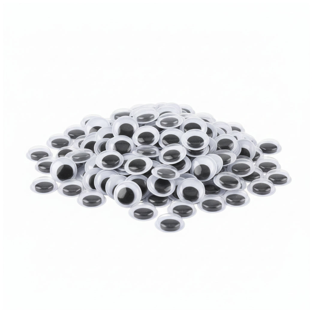 Large Self Adhesive Wiggle Googly Eyes for Crafts Halloween Decorations and DIY Projects