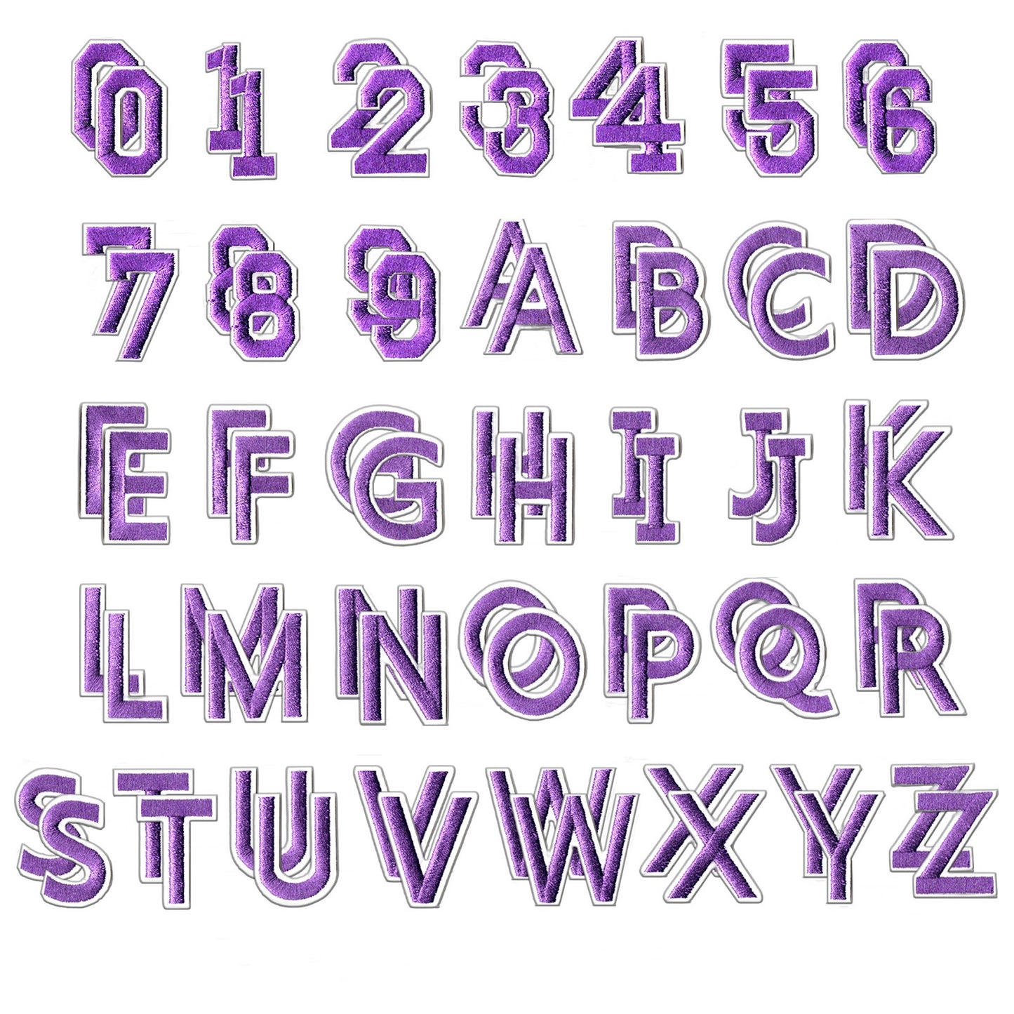 Iron On Alphabet Letter Patches A to Z Embroidered Applique for Clothes Hats Jeans