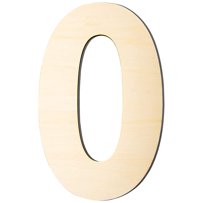 17 Inch Large Unfinished Wooden Letters and Numbers for Crafts and Home Event Decorations