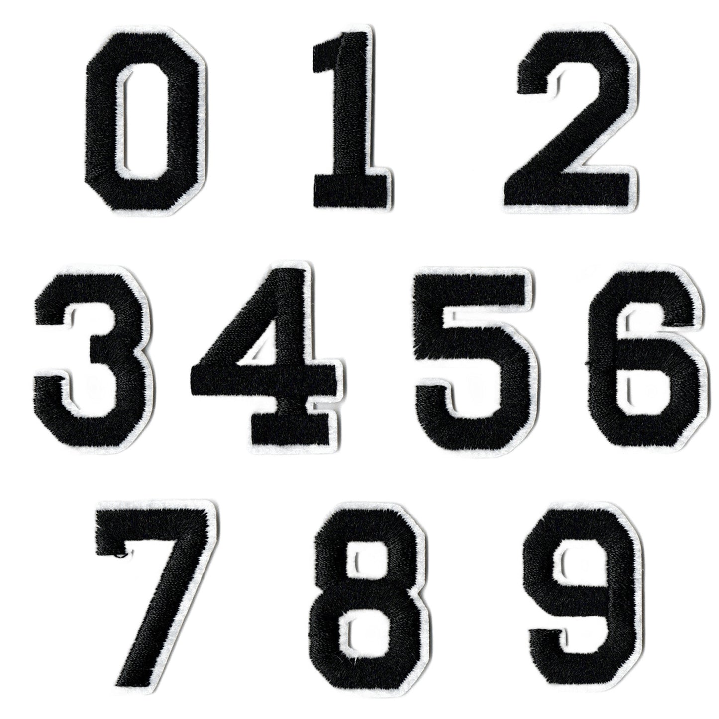 Iron-On Alphabet and Number Embroidered Patches for Clothing, Hats, Jeans, DIY Crafts and Sewing Repairs