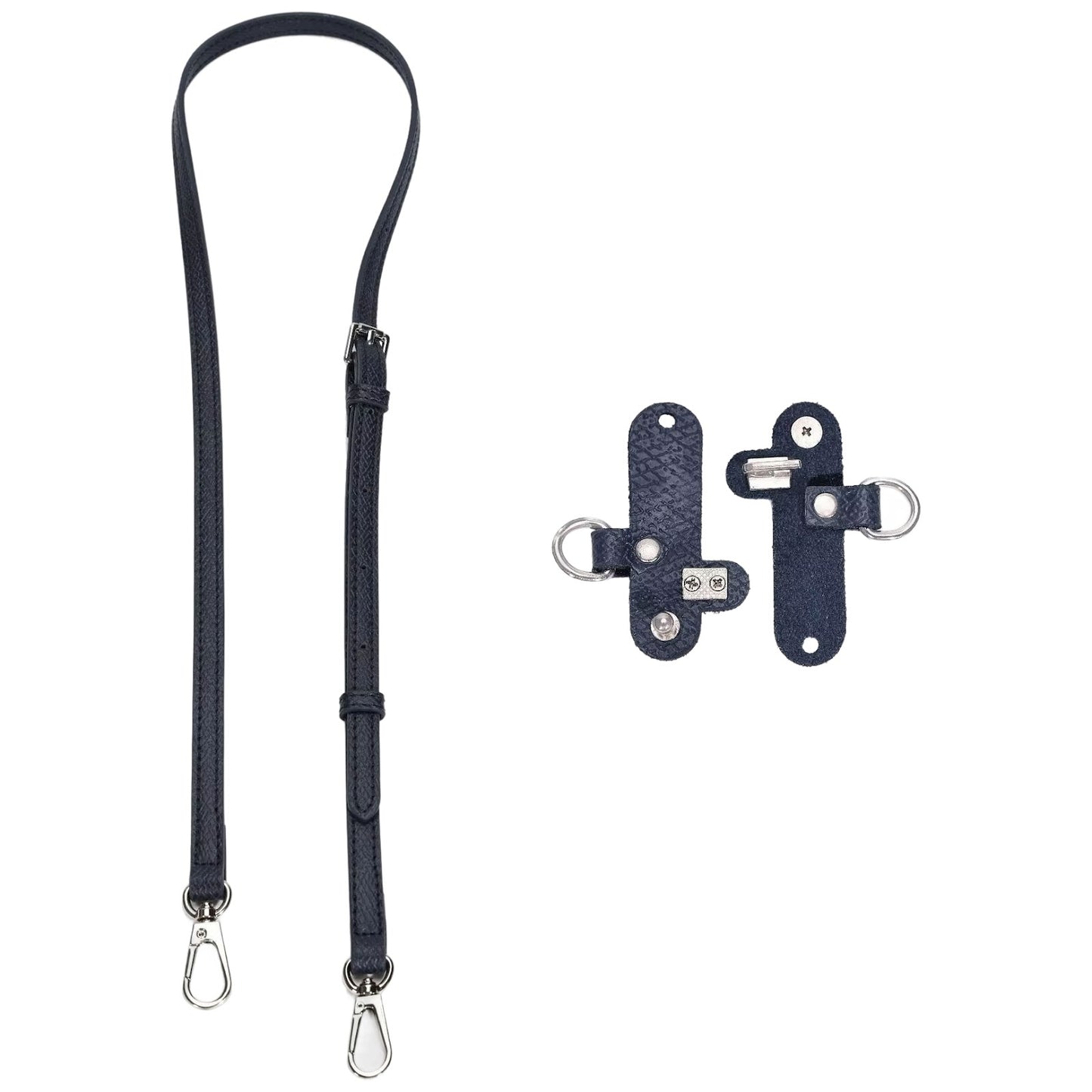 Adjustable Leather Crossbody Shoulder Strap Replacement Conversion Kit for Mini Pouch Bags 94–124cm
