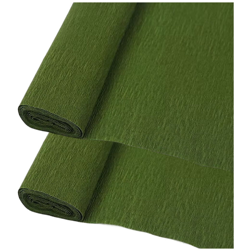 Crepe Paper Roll 19.6 Inch Wide 8ft Long for Flower Making Party and Craft Decor, Pack of 2