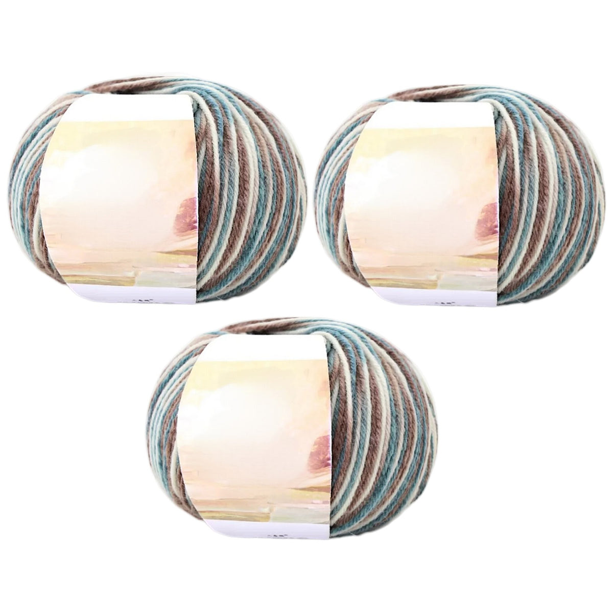 Superwash Wool Yarn, 50grams per Roll DK Weight for Knitting, Crocheting, and Soft Craft Projects, 150 Grams/5.29oz 327 yards, Pack of 3