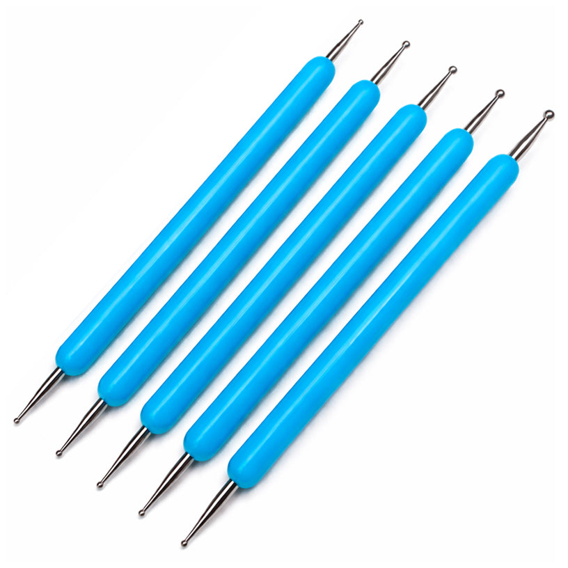 Ball Tip Stylus Set for Tracing Embossing Nail Art Clay Sculpting and Drawing Tools, Pack of 5