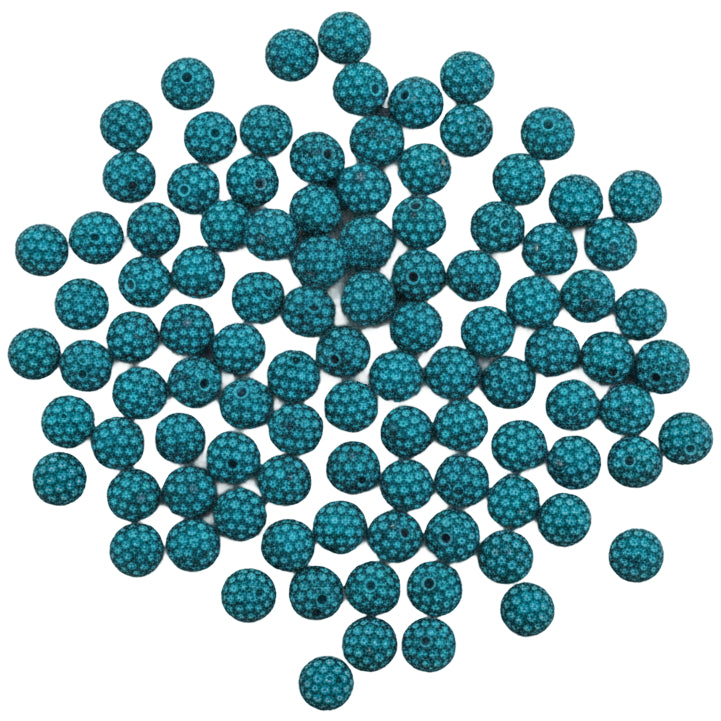 Sparkle Rhinestone Clay Beads Round Disco Spacer Beads for Jewelry Making, Bracelets, Earrings and DIY Craft Projects