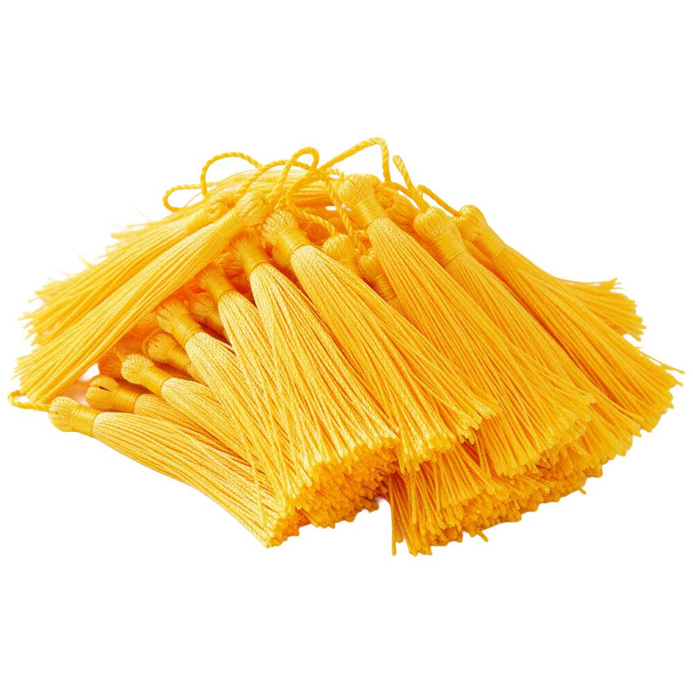Bookmark Tassels Assorted Colors 5 Inch Craft Tassels with Loops for Keychains and DIY Projects, Pack of 140