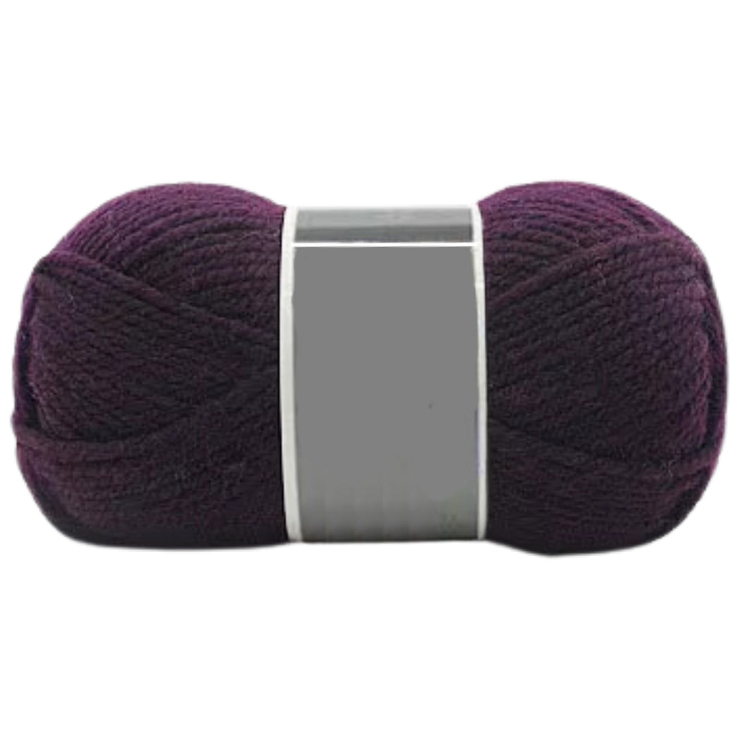 Bulky Merino Wool and Acrylic Blended Knitting Yarn for Craft Projects, 100 Grams/3.53oz 120 Yards