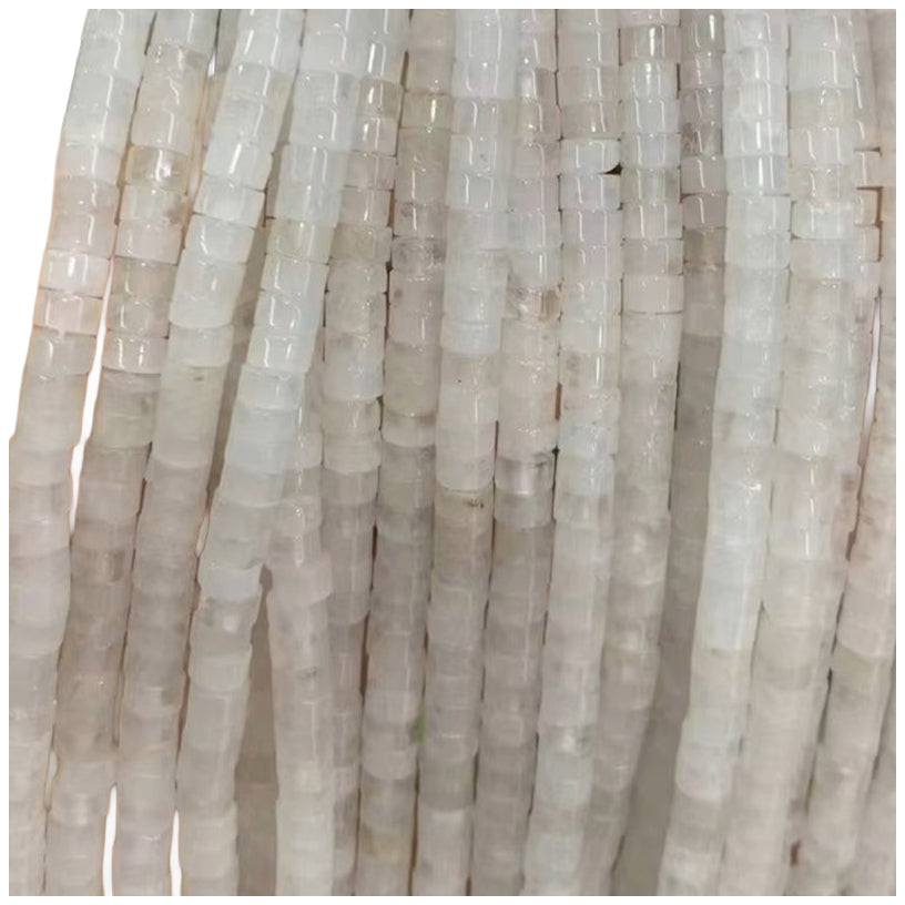 Natural Spacer Beads 4mm x 2mm Flat Round Gemstone Beads for Jewelry Making, Pack of 150