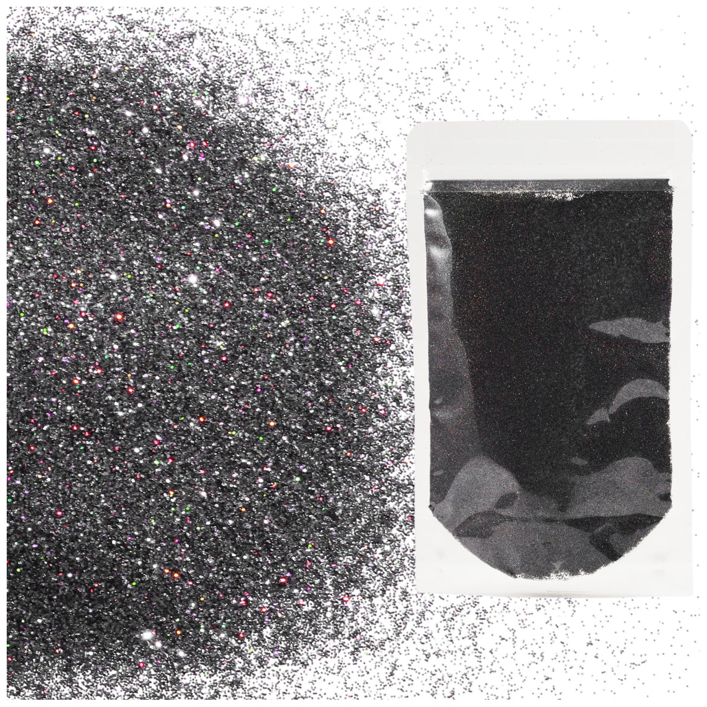 Holographic Fine Glitter 2mm 1/128 for Crafts Resin Jewelry Keychains and Party Decorations