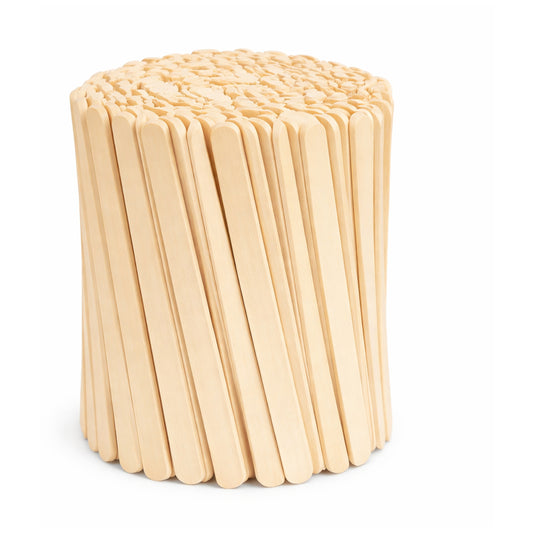 Natural Wooden Popsicle Craft Sticks 4.5 Inch Ice Cream Sticks for DIY Crafts and Projects, Pack of 100