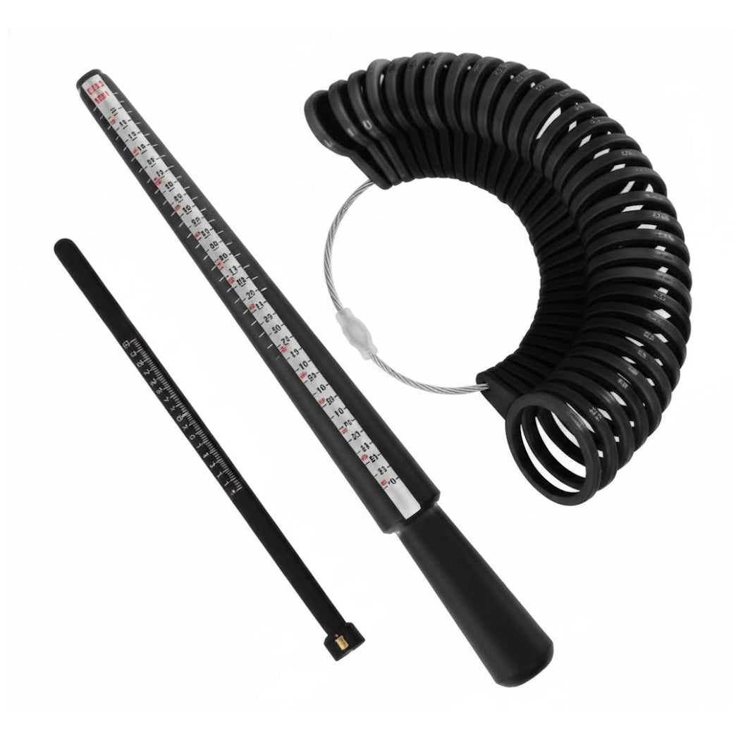 Ring Sizer Gauge Set With Mandrel Stick and Finger Measuring Tools for Women and Men