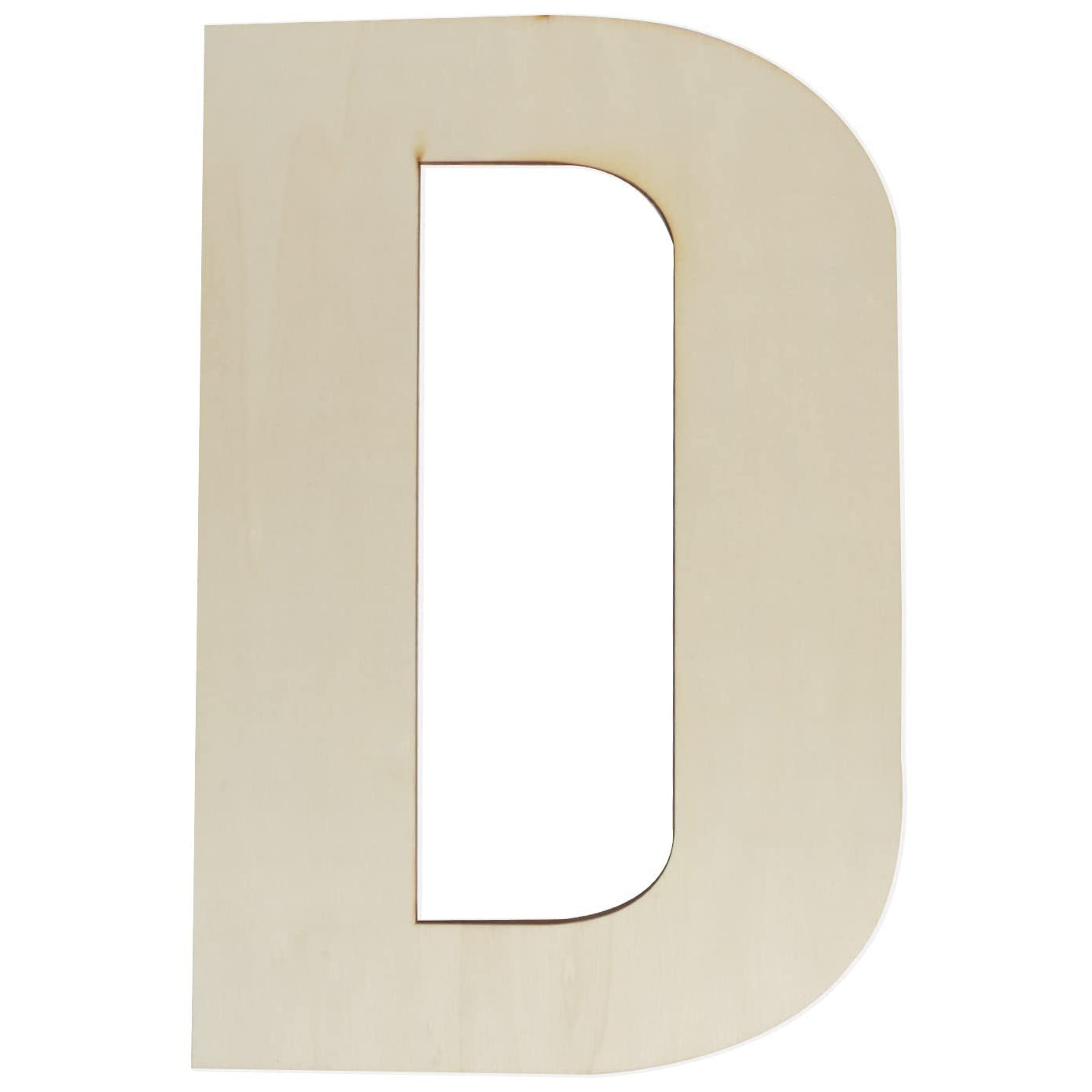12 Inch Wooden Letter Unfinished Large Wood Alphabet Cutout For DIY Crafts Wall Decor Projects