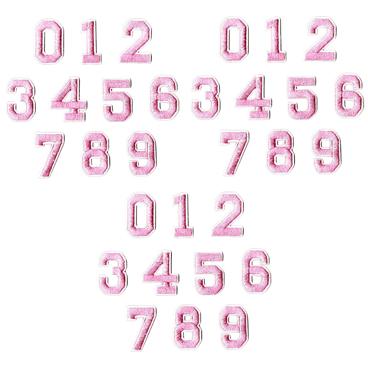 Iron-On Alphabet and Number Embroidered Patches for Clothing, Hats, Jeans, DIY Crafts and Sewing Repairs