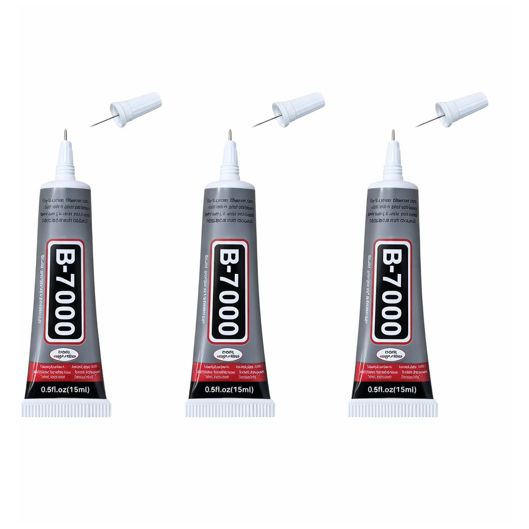 Clear B7000 Rhinestone and Jewelry Glue Transparent Adhesive for Fabric, Phone Repair, Crystal Gems and DIY Crafts