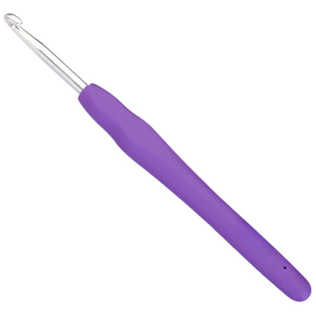 Ergonomic Crochet Hook with Soft Handle – Long Needles for Beginners