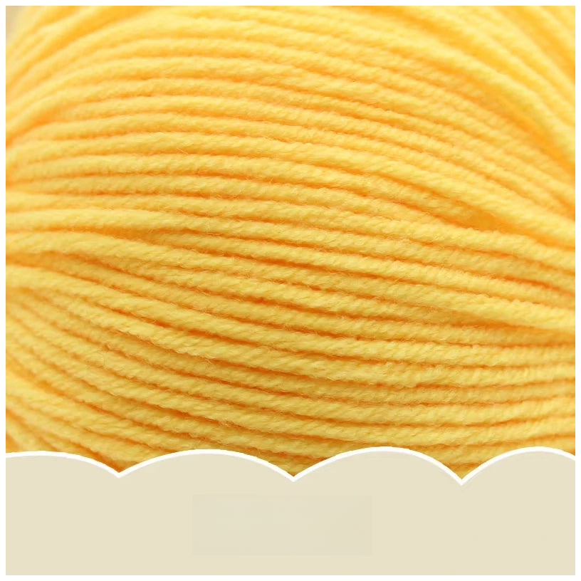 Golden Super Soft 4-Ply 50g/1.76oz, 180yds Cotton Acrylic Blend Yarn, Sport Weight for Sweaters, Dolls, and Baby Crochet