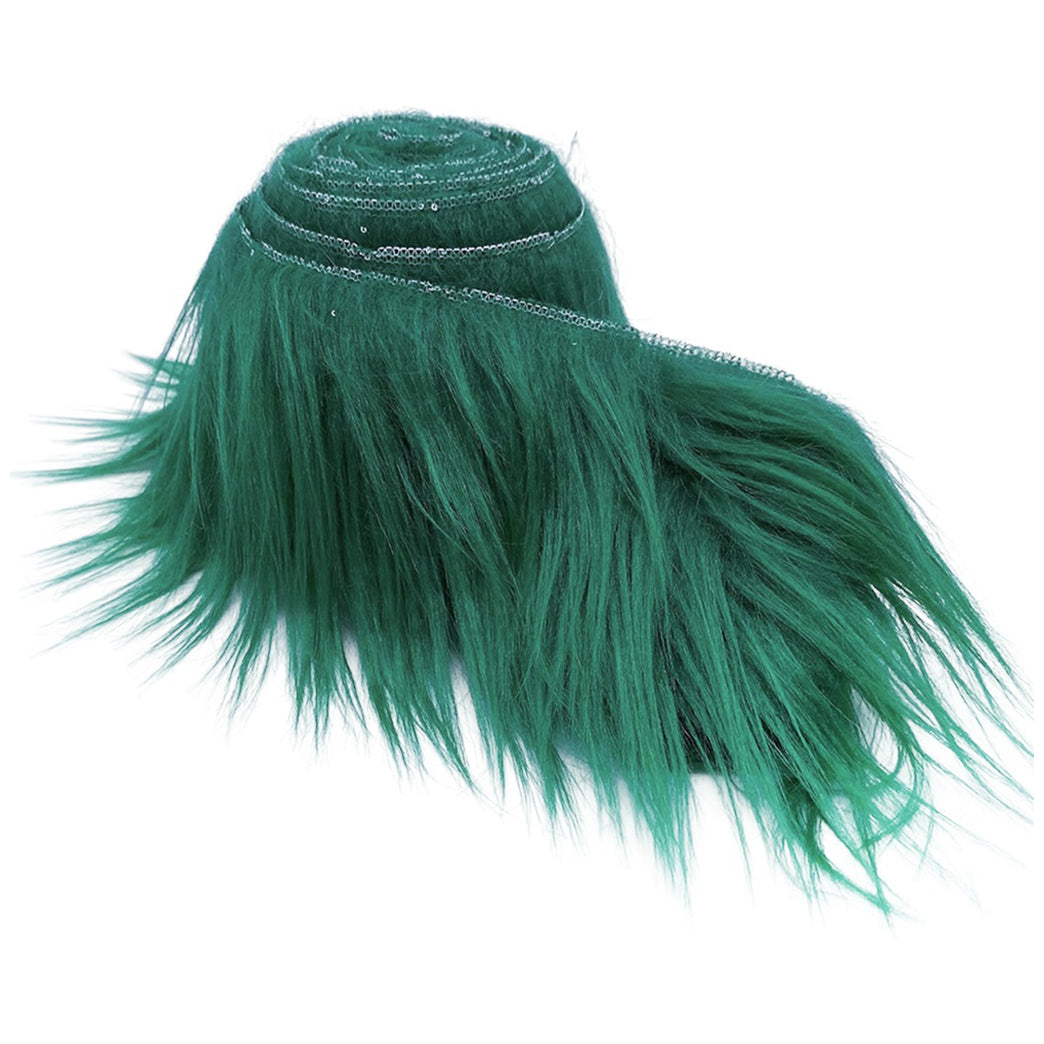 60 Inch Faux Fur Fabric Precut Strips Fluffy Craft Fur for Gnome Beards and Costumes