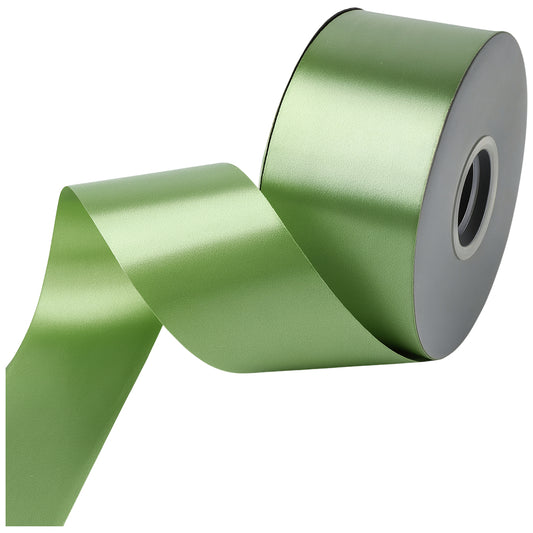 100 Yards Double Faced Cream Satin Ribbon for Gift Wrapping and Wedding Decorations