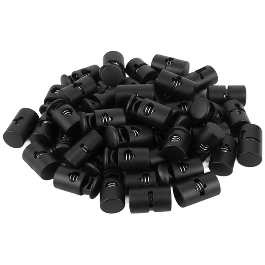 Plastic Cord Lock Single Hole Spring Toggle Stopper for Shoelaces Drawstrings Bags Clothing and Paracord