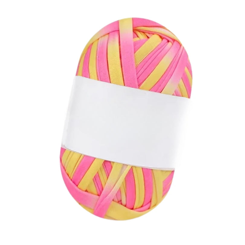 Polyester T-Shirt Yarn for Crochet Bags, Baskets, Coasters, and Crafts, 100g/3.53oz 48 Yards