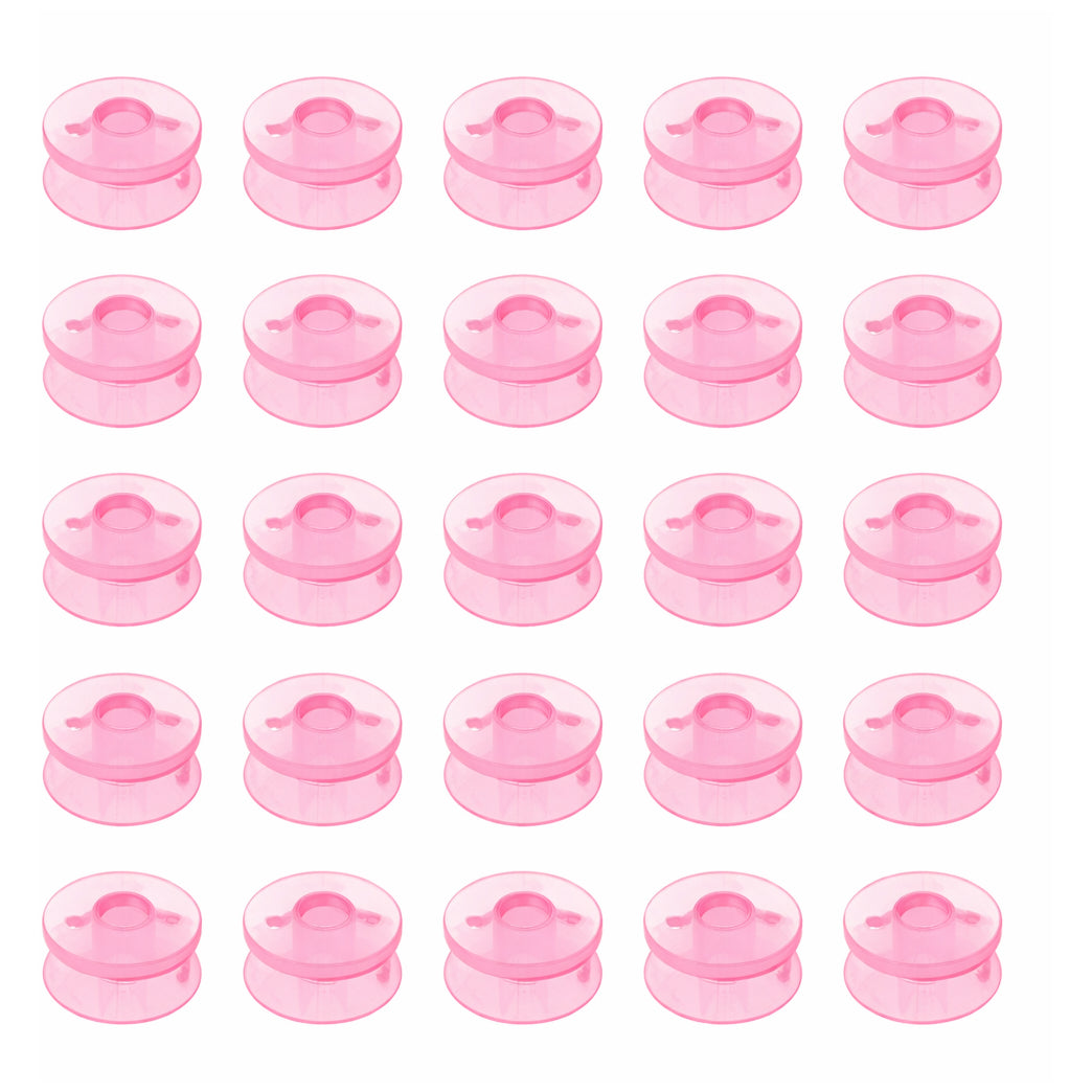 Class 15 Sewing Machine Bobbins SA156 Plastic Bobbins with Storage Case Accessories, Pack of 25