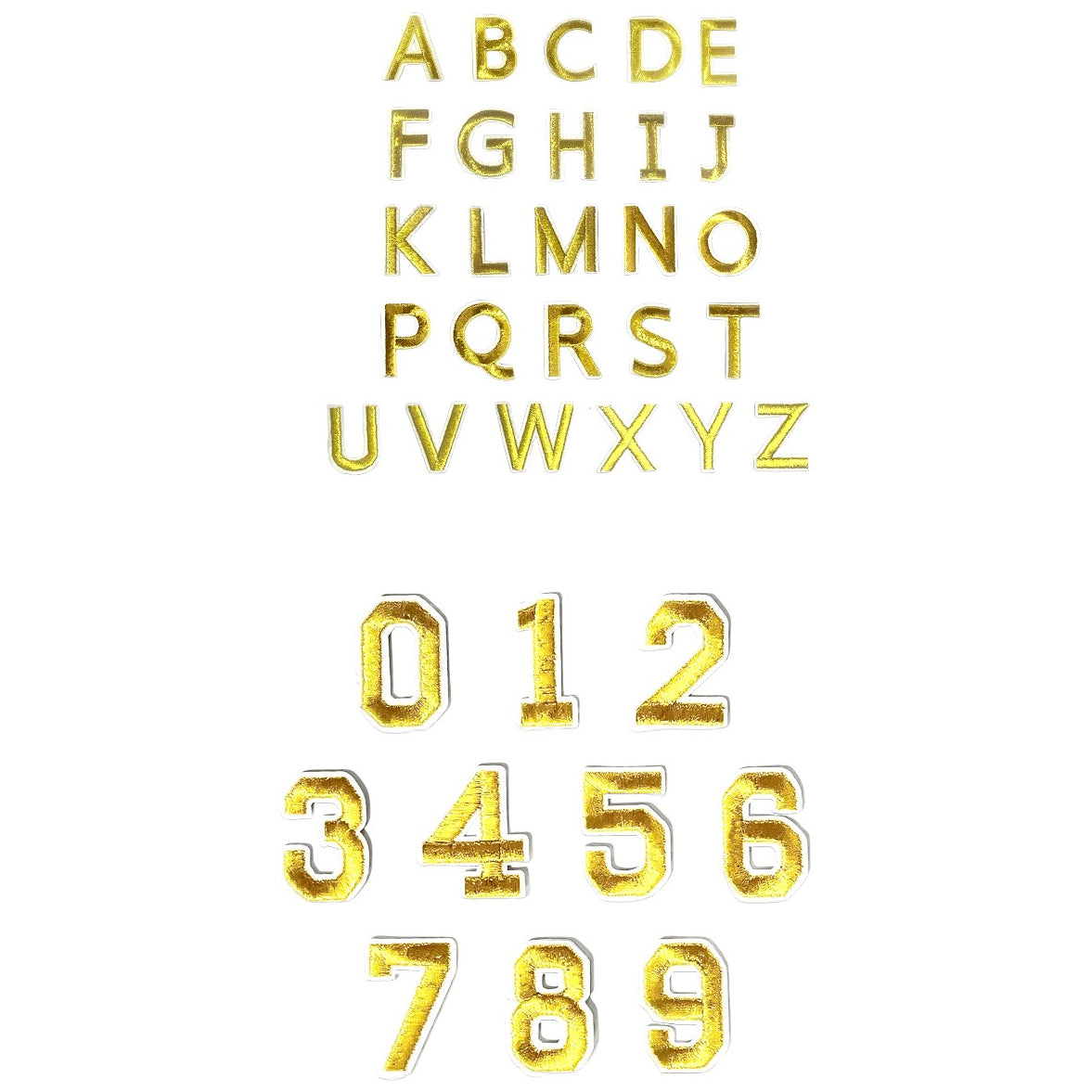 Iron-On Alphabet and Number Embroidered Patches for Clothing, Hats, Jeans, DIY Crafts and Sewing Repairs