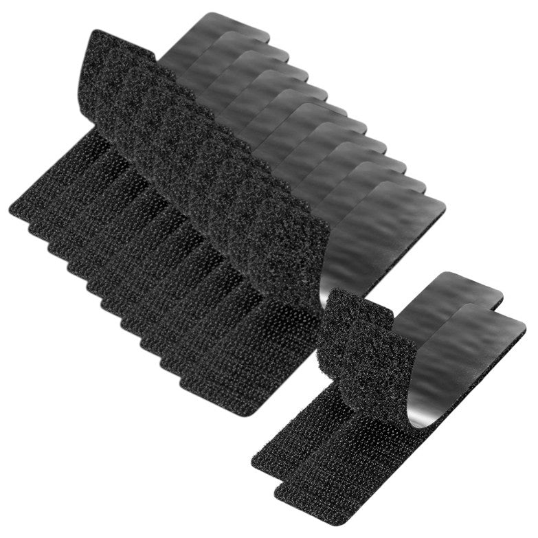 Strips with Adhesive for Fabric, No Sew Stick On for Fabric, Sticky Back for Clothes, Curtains - Heavy Duty Double Sided Hook and Loop Hem Tape Fasteners, No Sewing No Iron