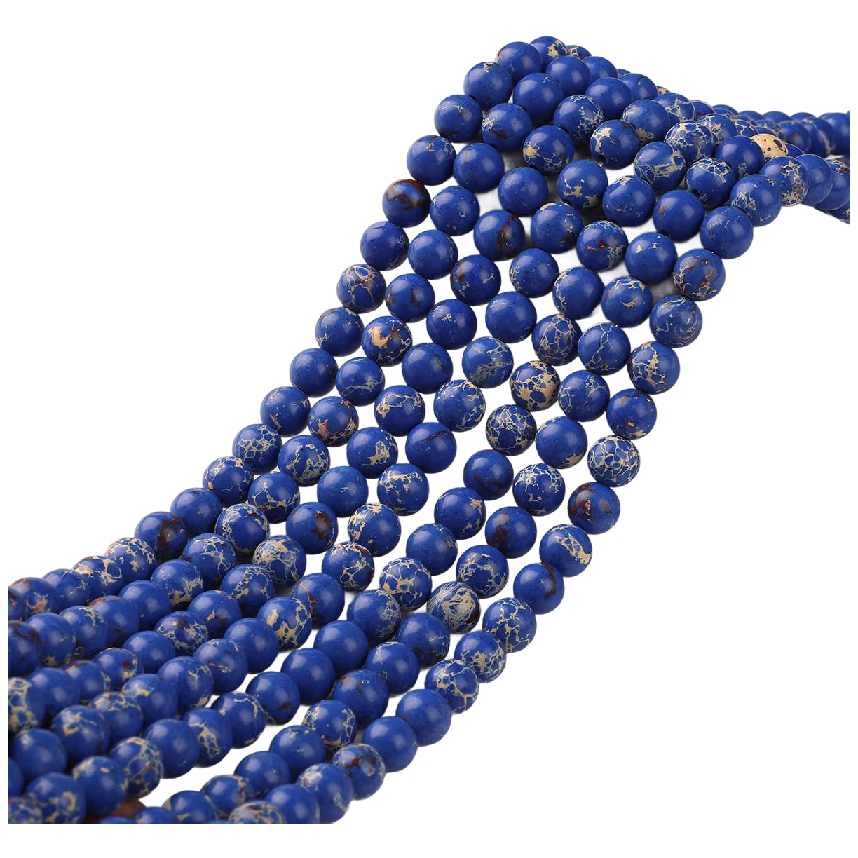 Natural Agate Round Gemstone Beads Polished Stone Loose Beads for Jewelry Making 15 Inch Strand