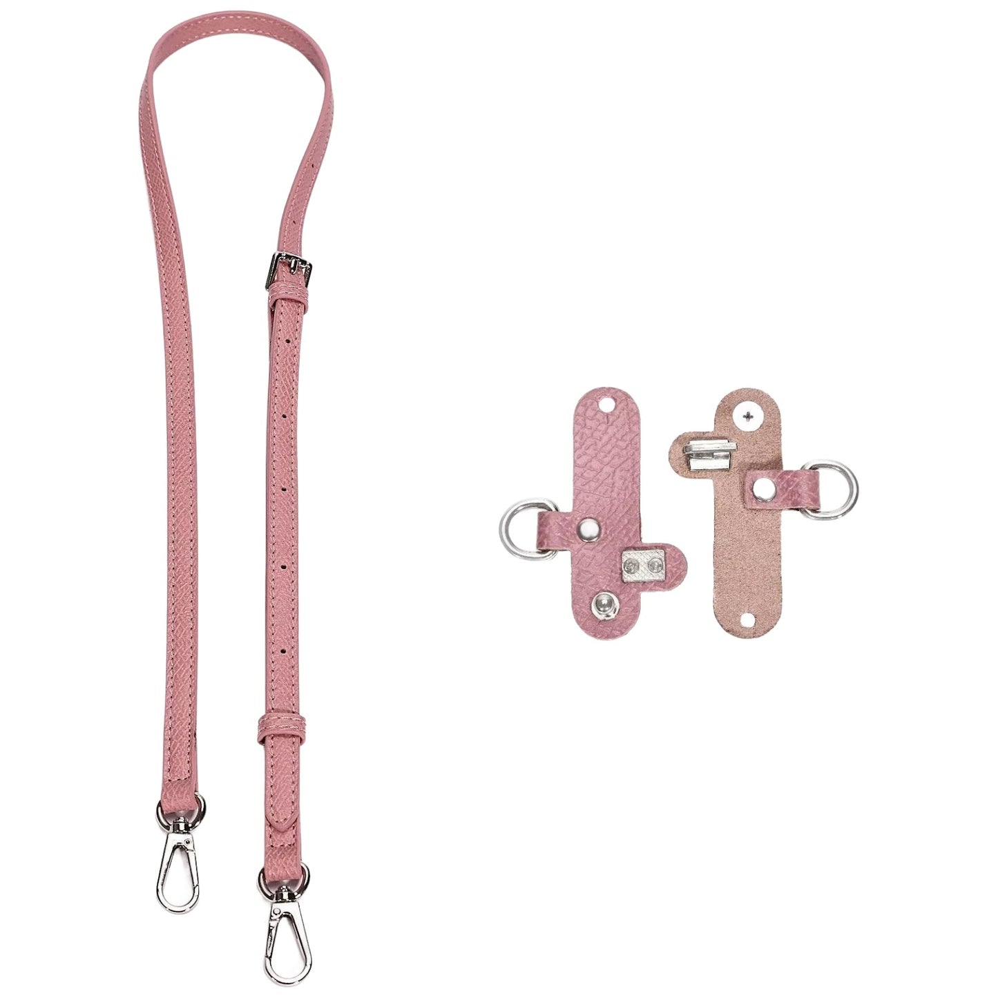 Adjustable Leather Crossbody Shoulder Strap Replacement Conversion Kit for Mini Pouch Bags 94–124cm