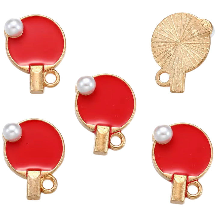 Alloy Sports Charms with Rhinestones for Jewelry Making, Bracelets, Necklaces, and DIY Crafts, Pack of 20